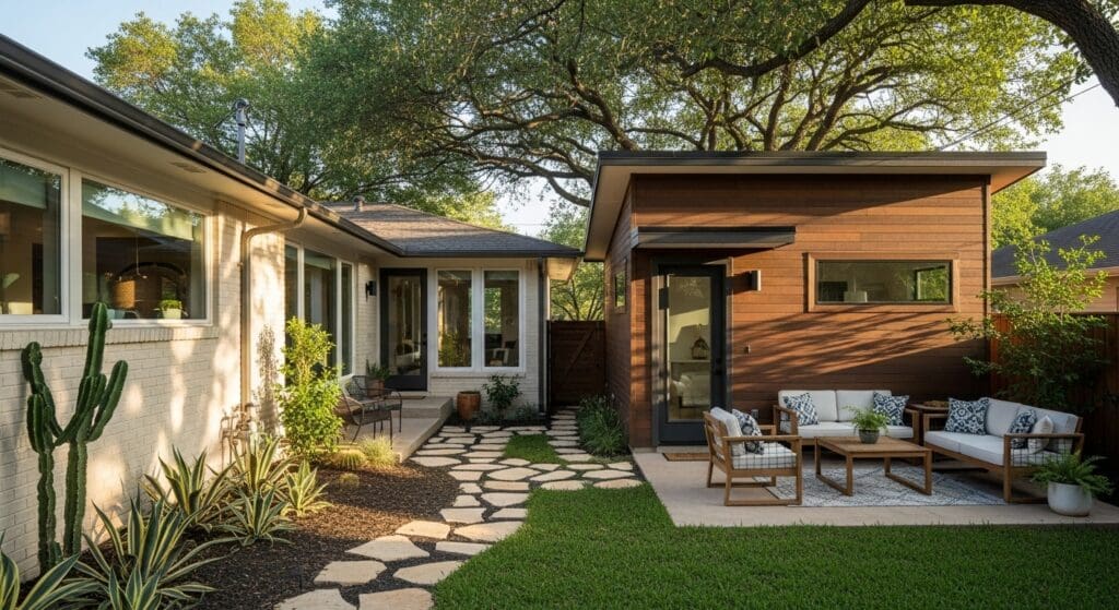 Modern Austin ADU for multigenerational living success with family-friendly design.