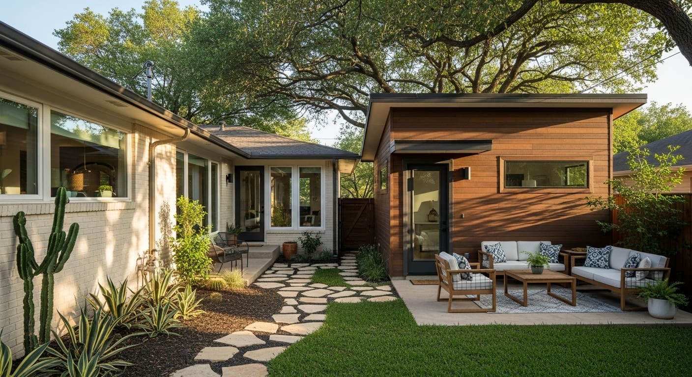 Modern Austin ADU for multigenerational living success with family-friendly design.