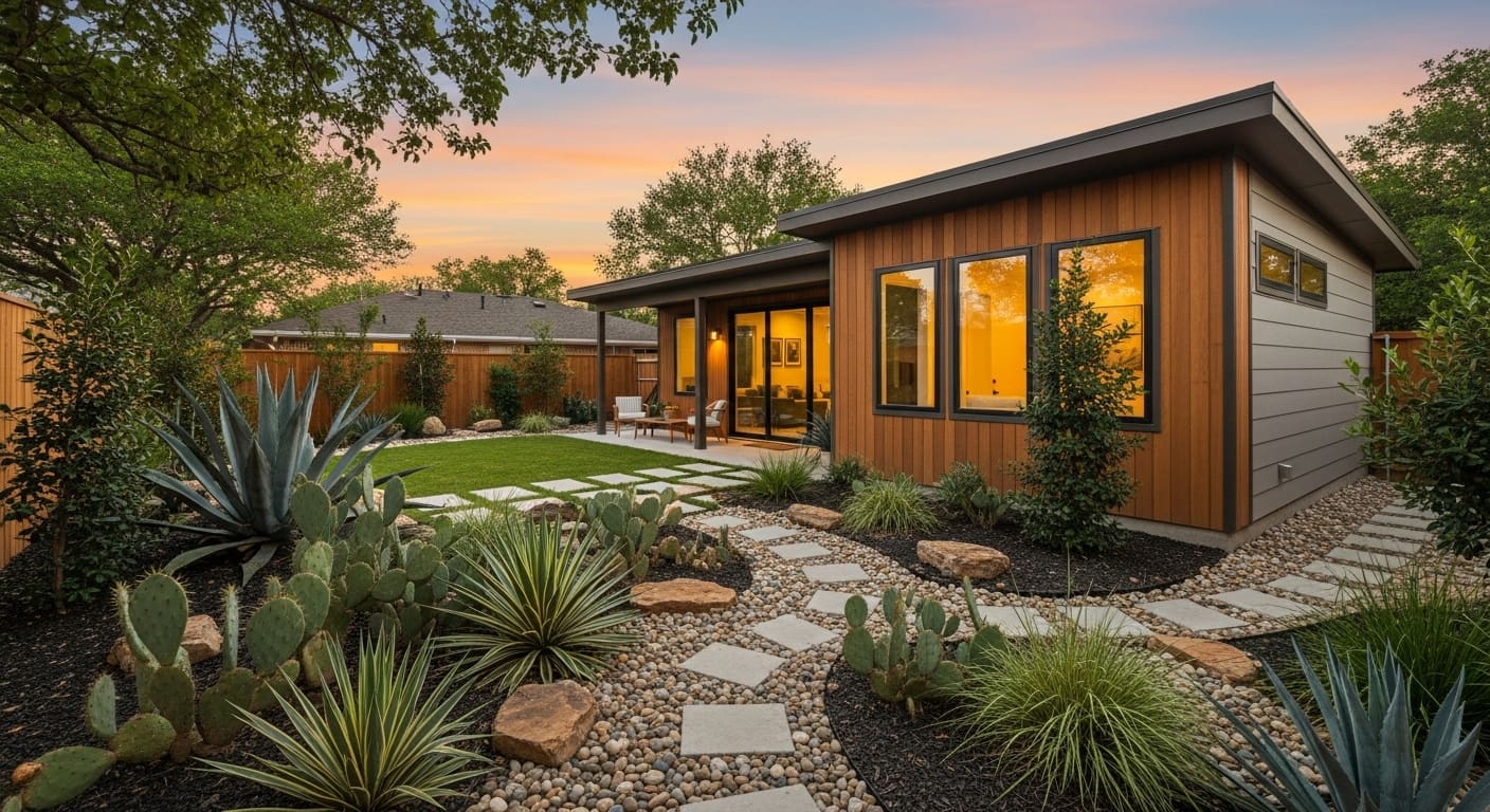 How ADUs unlock multigenerational living in Austin modern backyard home
