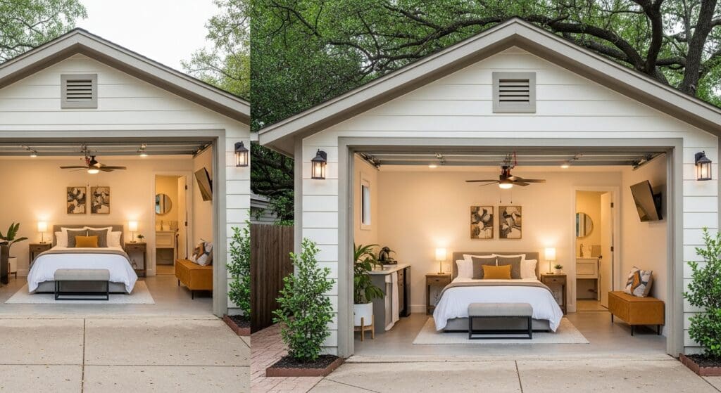 Garage to guest suite transformations with Austin ADUs modern design