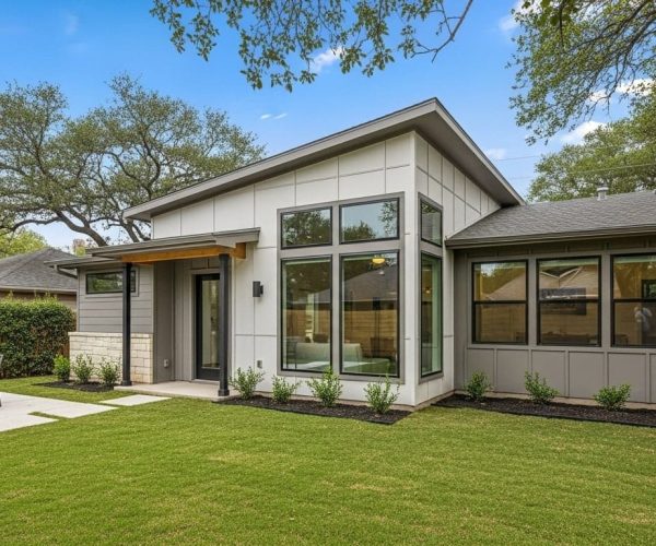 Stylish backyard home built by ADU Builder Services in Austin, designed for comfort and added living space